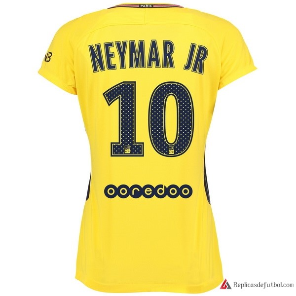 Camiseta Paris Saint Germain Mujer Segunda equipación Neymar JR 2017-2018